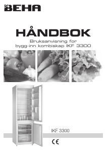 Bruksanvisning Beha IKF 3300 Kjøle-fryseskap