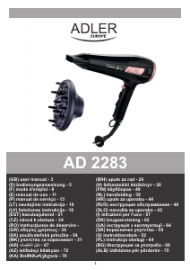 Manuale Adler AD 2283 Asciugacapelli