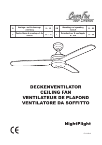Bedienungsanleitung CasaFan NightFlight Deckenventilator