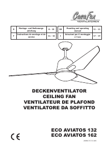 Bedienungsanleitung CasaFan Eco Aviatos 162 Deckenventilator