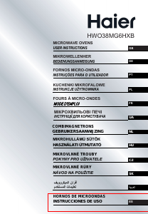 Használati útmutató Haier HWO38MG6HXB Mikrohullámú sütő