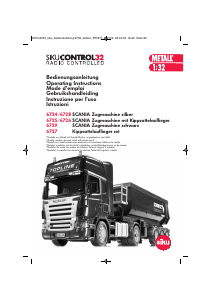 Manuale Siku set 6724 Control Scania con rimorchio