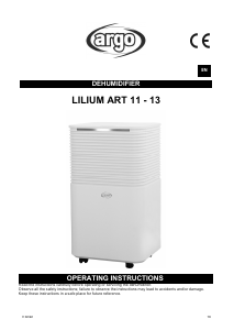 Manual Argo Lilium Art 11 Dehumidifier