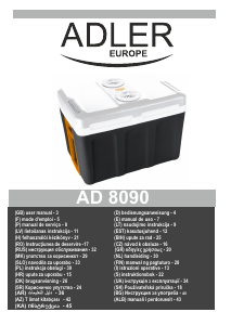 Vadovas Adler AD 8090 Šaldymo dėžė