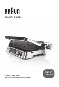 Εγχειρίδιο Braun CG 9167 MultiGrill 9 Pro Σχάρα επαφής