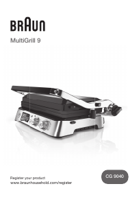 Használati útmutató Braun CG 9040 MultiGrill 9 Kontaktgrill
