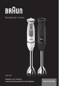 Brugsanvisning Braun MQ 5237 MultiQuick 5 Vario Stavblender