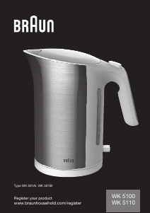 Manual Braun WK 5100 Fierbător