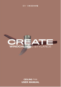 Mode d’emploi Create Windcalm DC Stylance Ventilateur de plafond