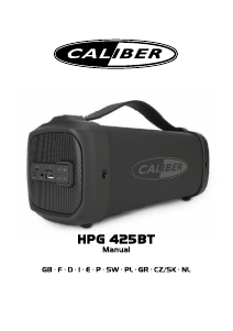 Manuale Caliber HPG425BT Altoparlante