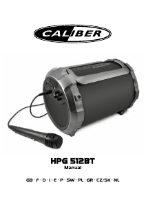 Bruksanvisning Caliber HPG512BT Högtalare