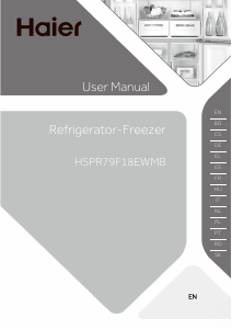Manual Haier HSPR79F18EWMB Frigorífico combinado