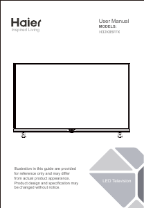 Manuale Haier H32K85FFX LED televisore
