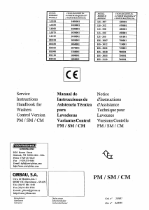 Mode d’emploi Girbau HS-3110 Lave-linge
