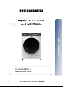 Manual Heinner HWDM-M814IVKA Washer-Dryer