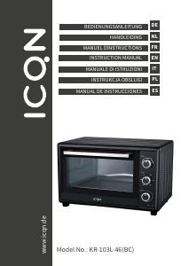 Manuale ICQN KR-103-46(BC) Forno