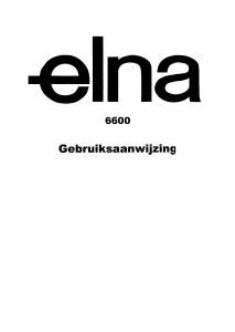 Handleiding Elna 6600 Naaimachine