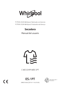 Manual Whirlpool C WD 104M WBS SPT Máquina de secar roupa