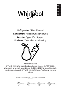 Bedienungsanleitung Whirlpool WHD2 6472 XWE Kühl-gefrierkombination