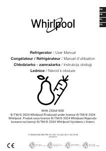 Mode d’emploi Whirlpool WHK 25364 W5E Réfrigérateur combiné