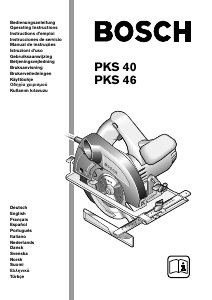 Manuale Bosch PKS 46 Sega circolare