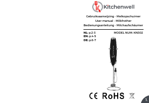 Bedienungsanleitung Kitchenwell KN302 Milchaufschäumer