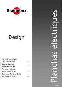 Mode d’emploi Krampouz Design Simple Gril de table