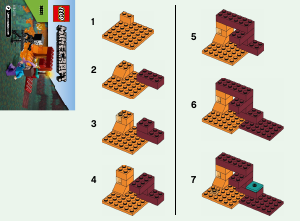 Manual Lego set 30331 Minecraft The nether duel