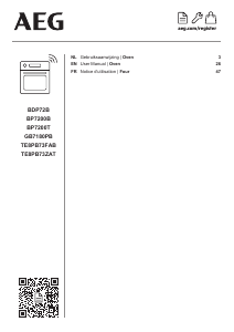Manual AEG BP7200B Oven