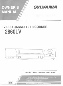 Handleiding Sylvania 2860LV Videorecorder
