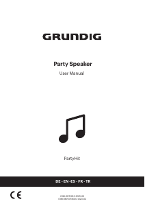 Manual de uso Grundig PartyHit Max Altavoz
