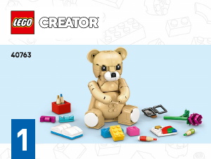Manual Lego set 40763 Creator Ursinho de Peluche para o Dia da Criança