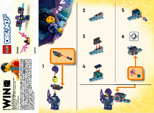 Käyttöohje Lego set 30660 DREAMZzz Zoeyn unien rakettireppu & Z-Blob ja Bunchu pakenevat hämähäkkiä