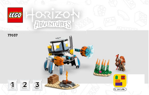Kullanım kılavuzu Lego set 77037 Horizon Aloy ve Varl, Metalkabuk ve Hızardiş’e Karşı
