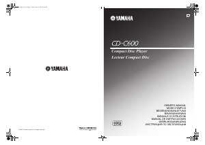 Bedienungsanleitung Yamaha CD-C600 CD-player