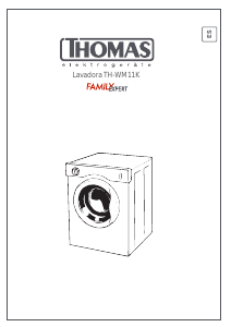 Manual de uso Thomas TH-WM11K Family Expert Lavadora