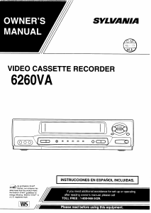Handleiding Sylvania 6260VA Videorecorder