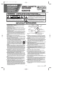 Handleiding Sylvania 6260VD Videorecorder