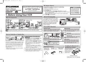 Handleiding Sylvania 6260VF Videorecorder