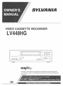 Handleiding Sylvania LV448HG Videorecorder