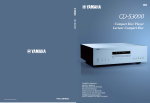 Bedienungsanleitung Yamaha CD-S3000 CD-player