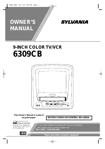 Handleiding Sylvania 6309CB Televisie