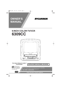 Bruksanvisning Sylvania 6309CC TV
