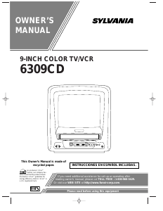 Bruksanvisning Sylvania 6309CD TV