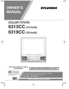 Bruksanvisning Sylvania 6313CC TV