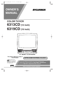 Bruksanvisning Sylvania 6313CD TV