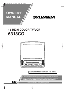 Bruksanvisning Sylvania 6313CG TV