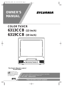 Mode d’emploi Sylvania 6319CCB Téléviseur