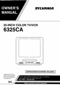 Manual Sylvania 6325CA Television