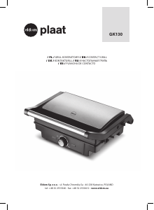 Bedienungsanleitung Eldom GK130 Plaat Kontaktgrill